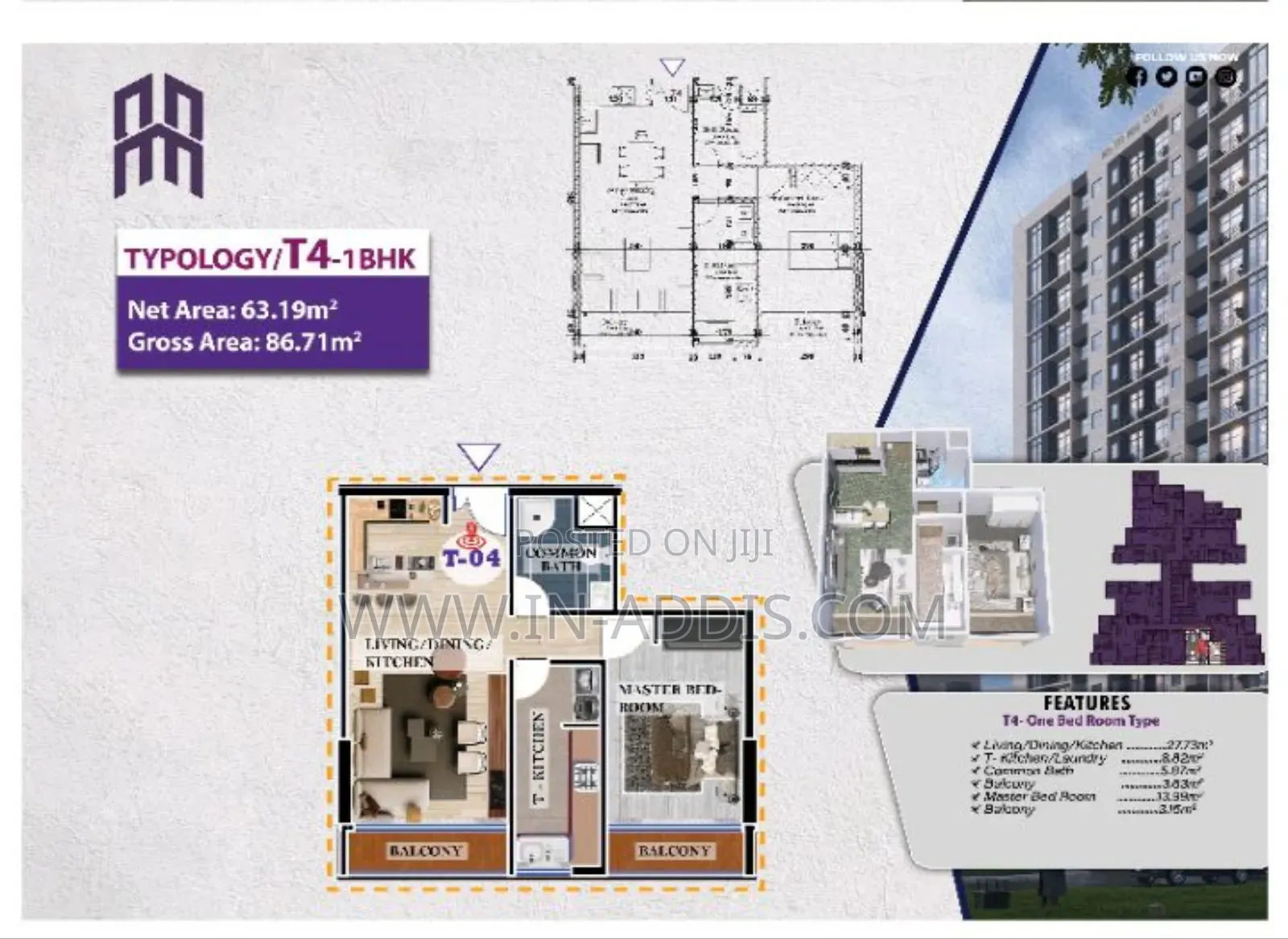 Reality Real Estate 2 Bedroom Apartment For Sale In Bole