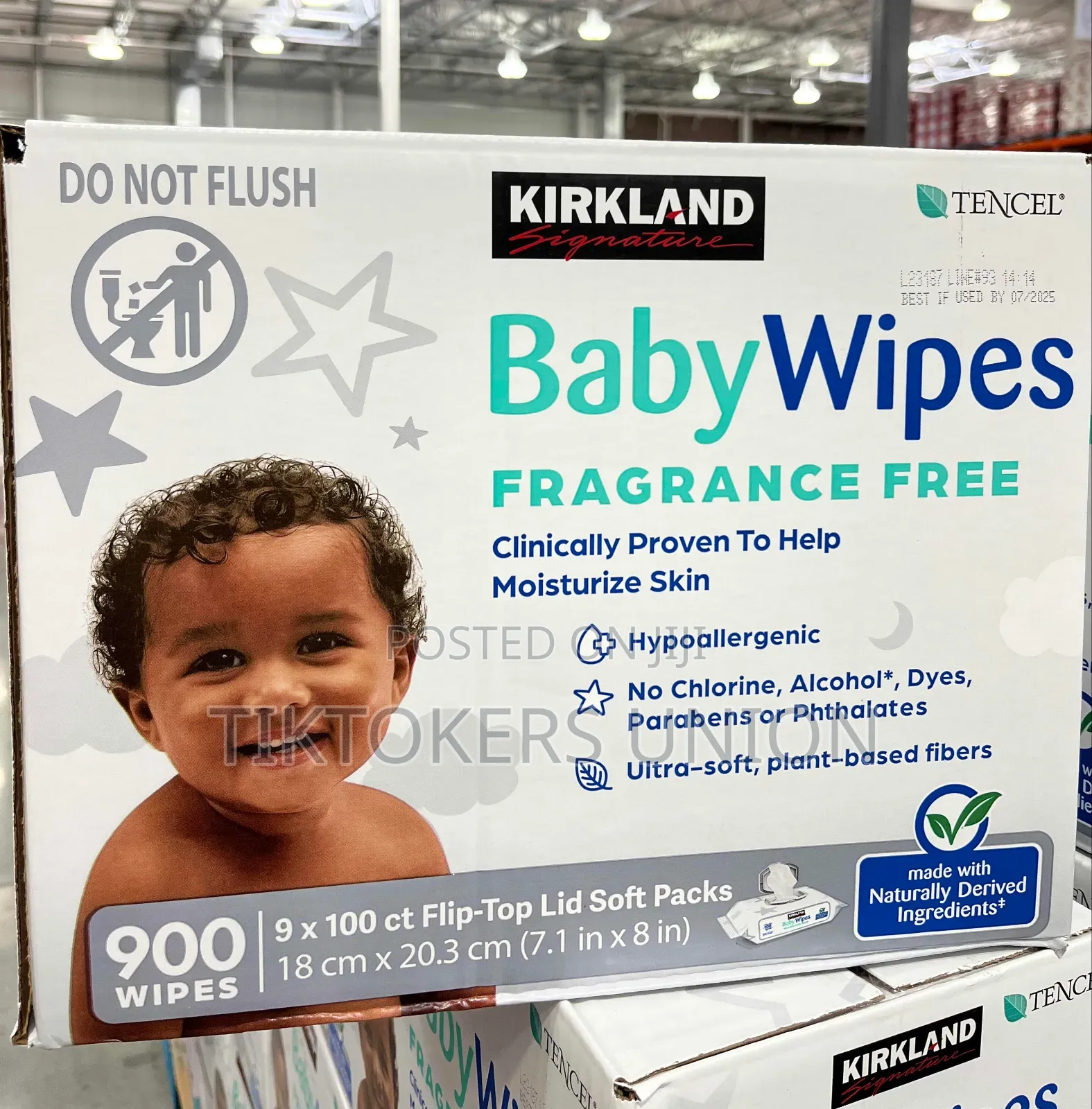 Kirkland Signature Baby Wipes, Fragrance Free. 100 Piece