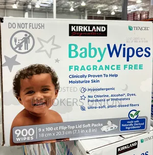 Photo - Kirkland Signature Baby Wipes, Fragrance Free. 100 Piece