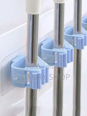 2pcs Punch-Free Wall-Mounted Strong Mop Hook,