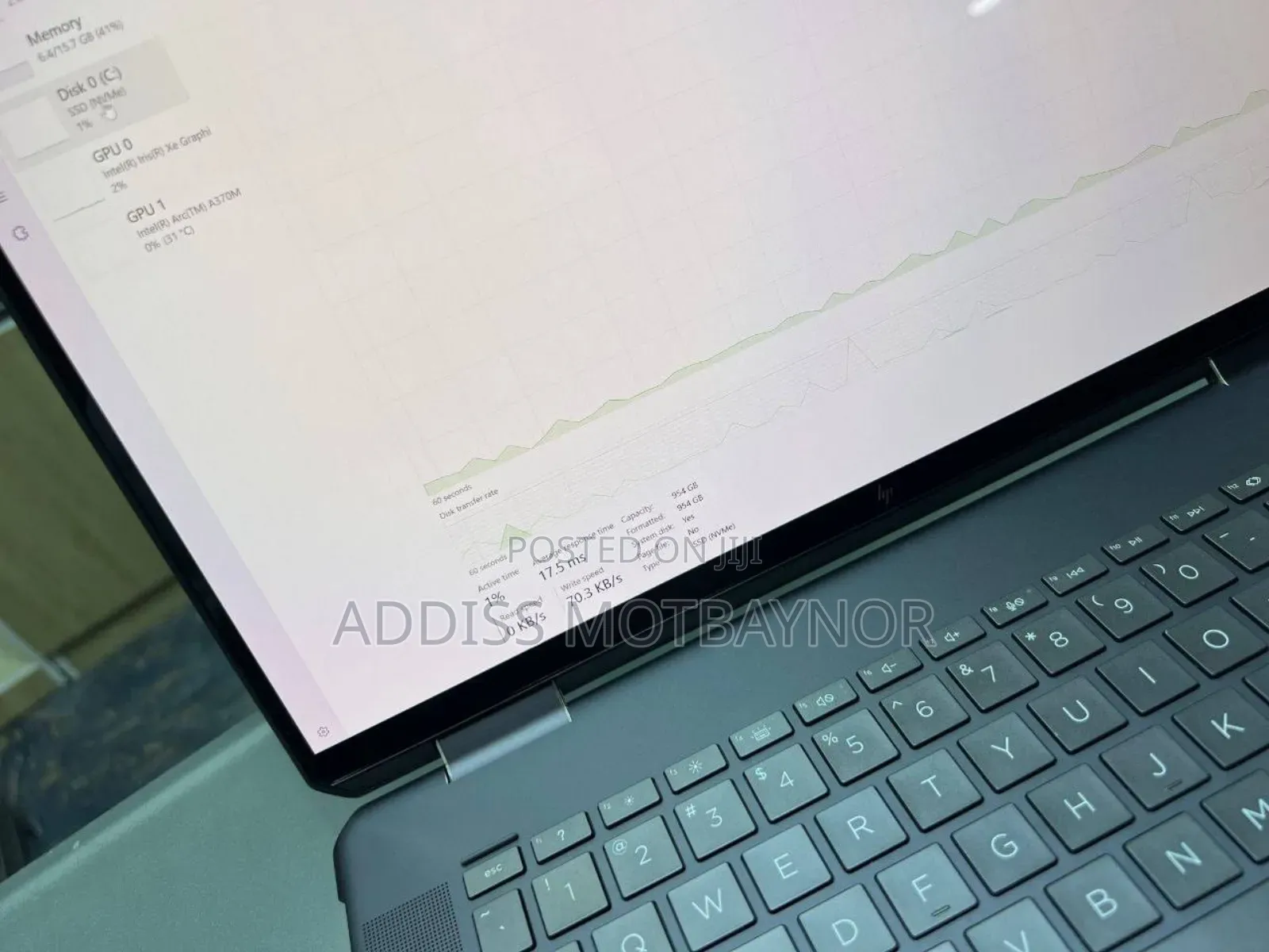 New Laptop HP Spectre 16GB Intel Core I7 SSD 1T