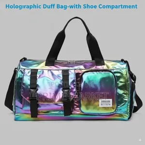 Photo - Holographic Duffel Bag for - Gym, Weekend Trips, Yoga, Office