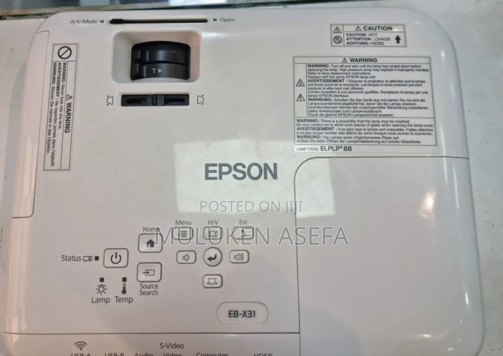 Epson Projector Model Name: Eb-X31 Hardware Interface: Vga, Usb,
