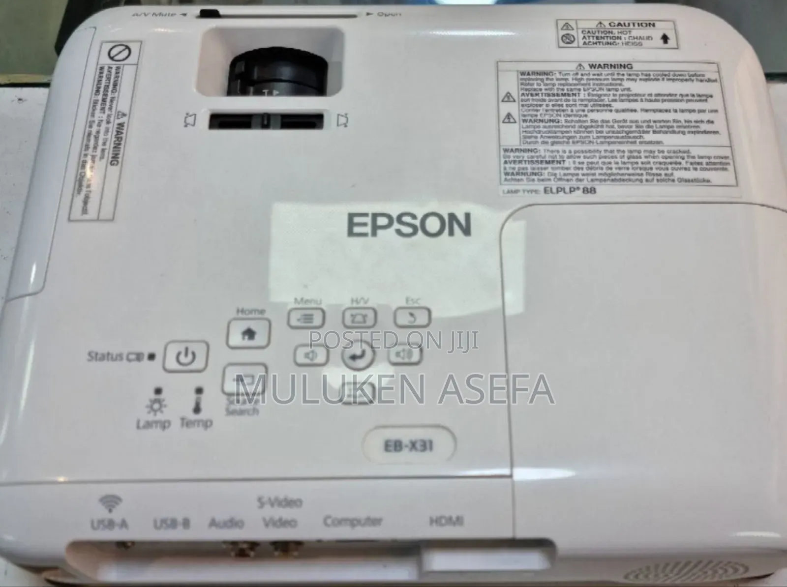 Epson Projector Model Name: Eb-X31 Hardware Interface: Vga, Usb,