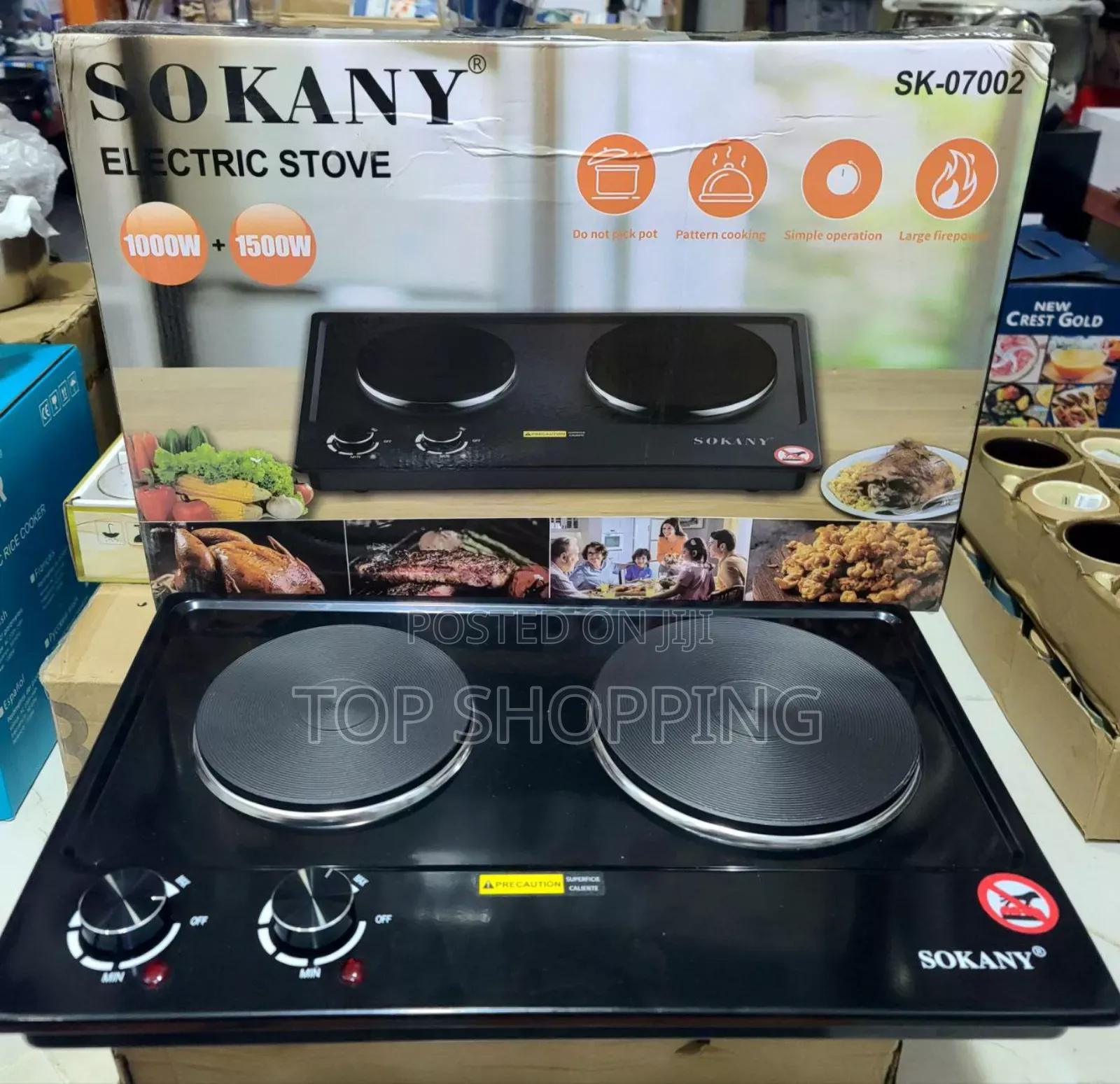 Sokany Double Hot Plate Original Stove የሸክላ ምድጃ ስቶቨ