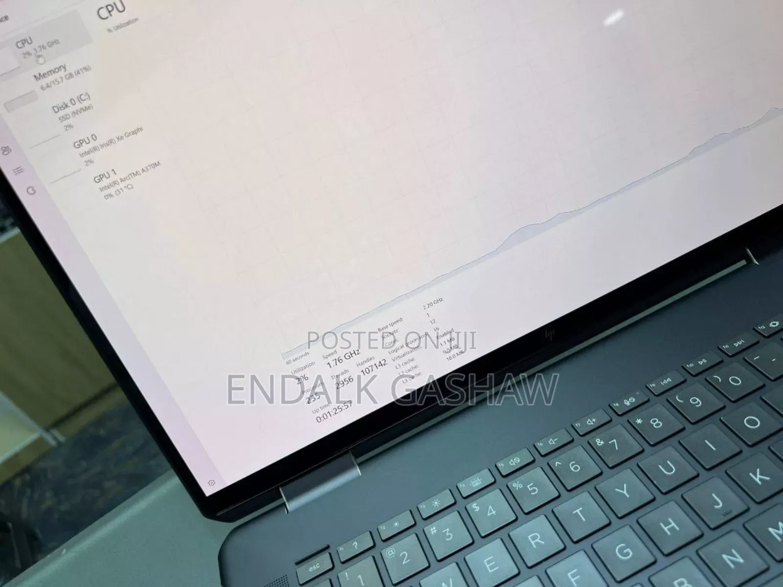 New Laptop HP Spectre X360 16GB Intel Core I7 SSD 512GB