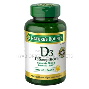 Photo - Nature's Bounty Vitamin D3 5000iu , 400 Softgels