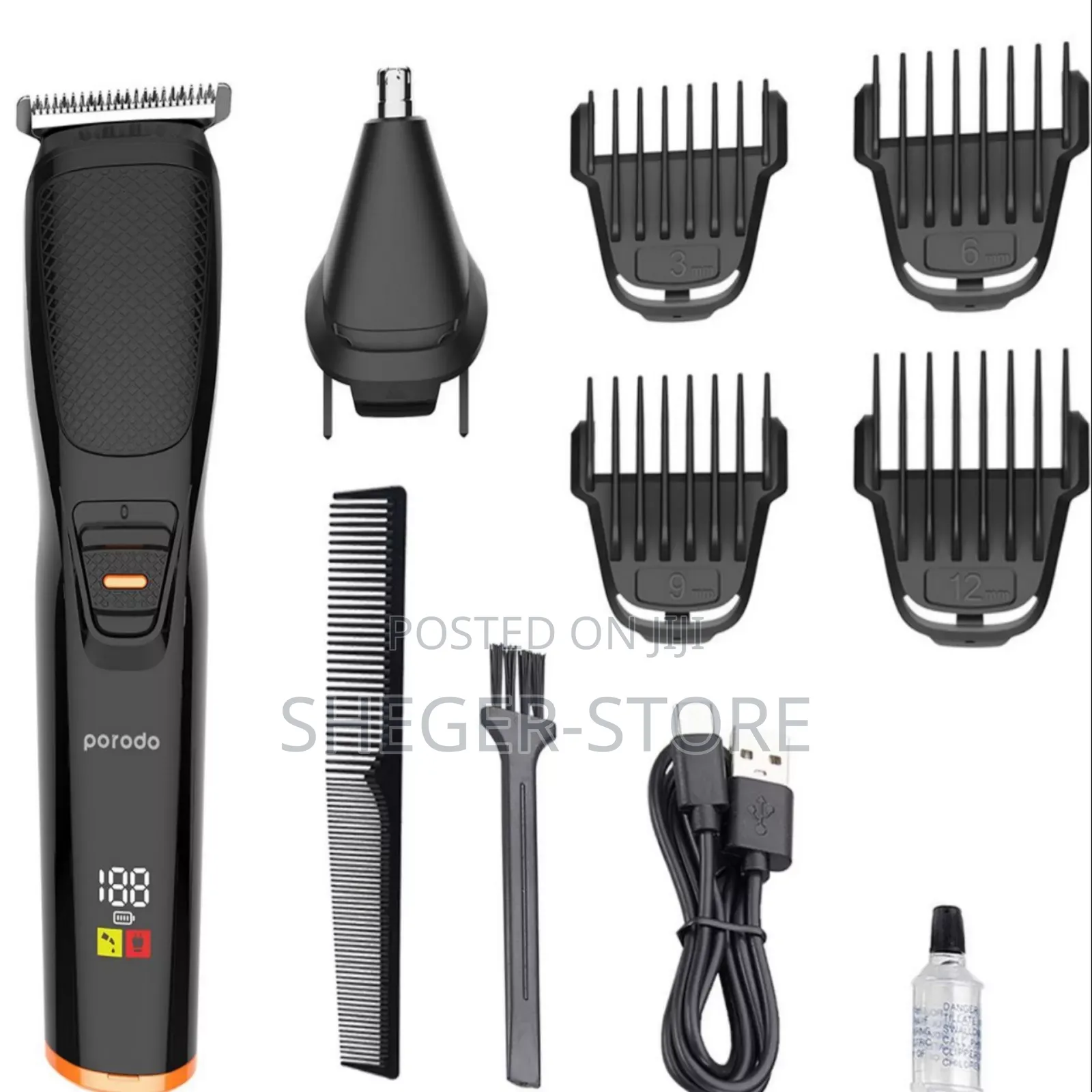 Porodo 2in1 Hair Nose Trimmer