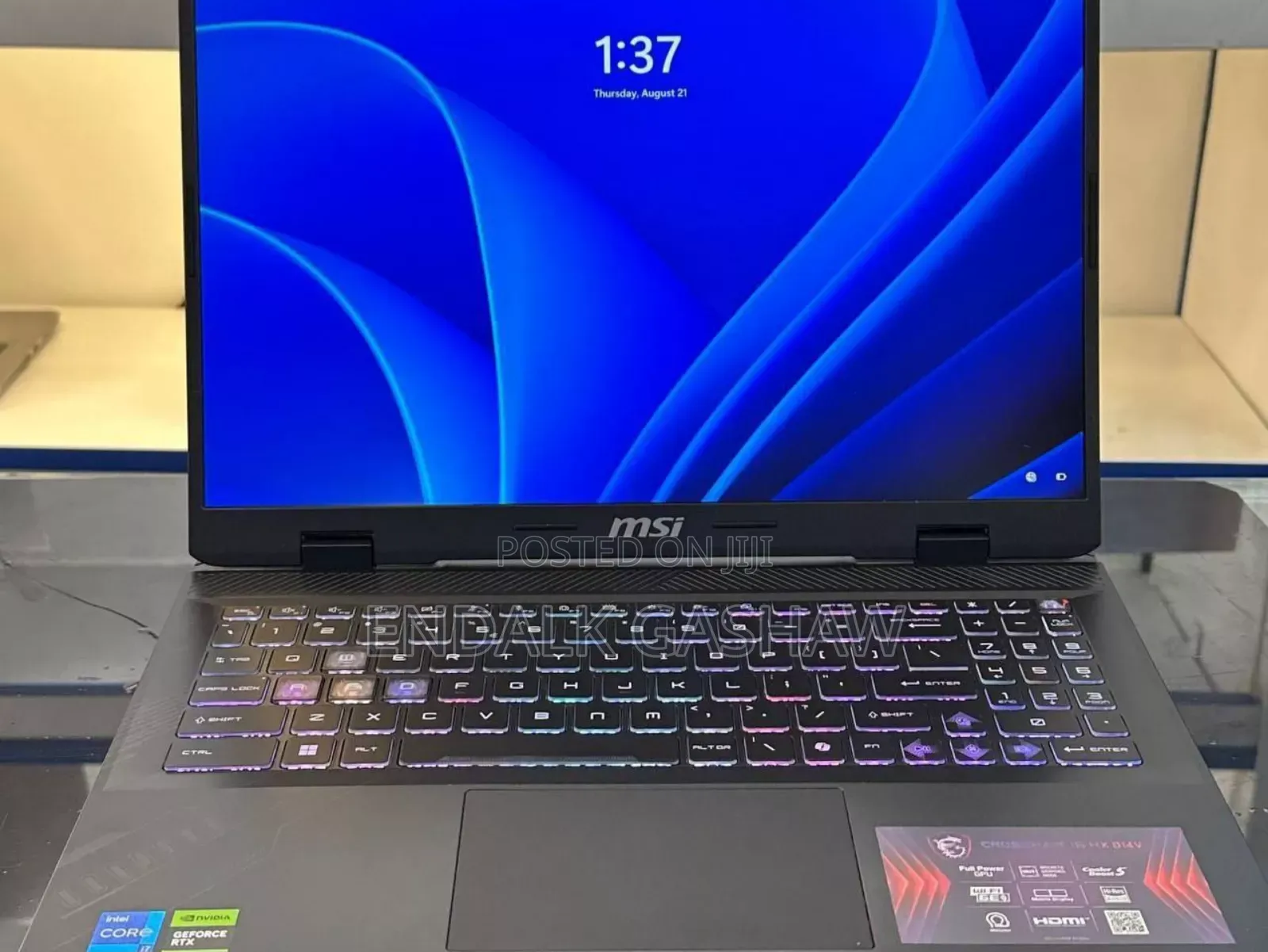 New Laptop MSI GP75 Leopard 16GB Intel Core I7 SSD 1T