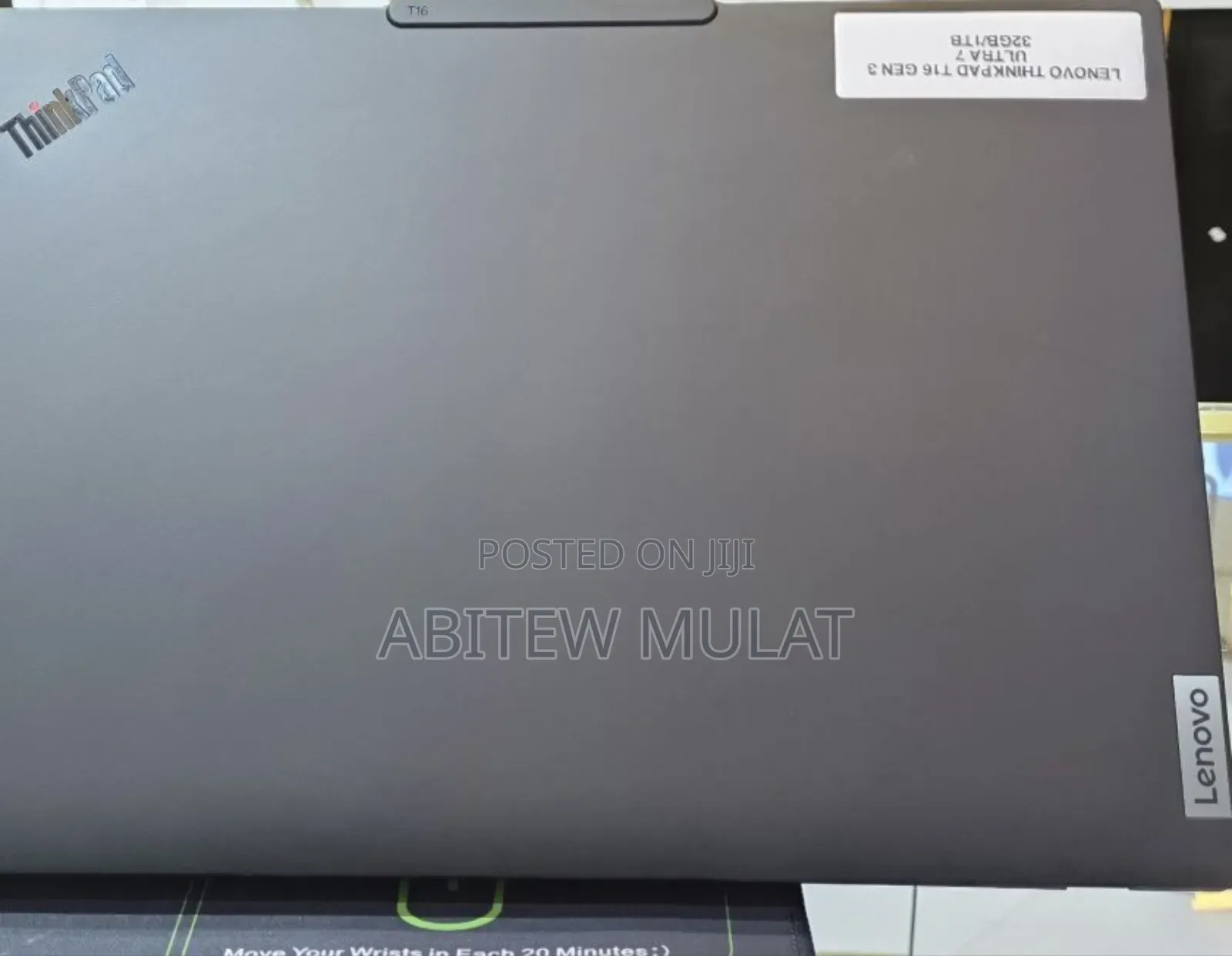 New Laptop Lenovo Thinkpad T15 Gen1 32GB Intel Core Ultra 7 SSD 1T