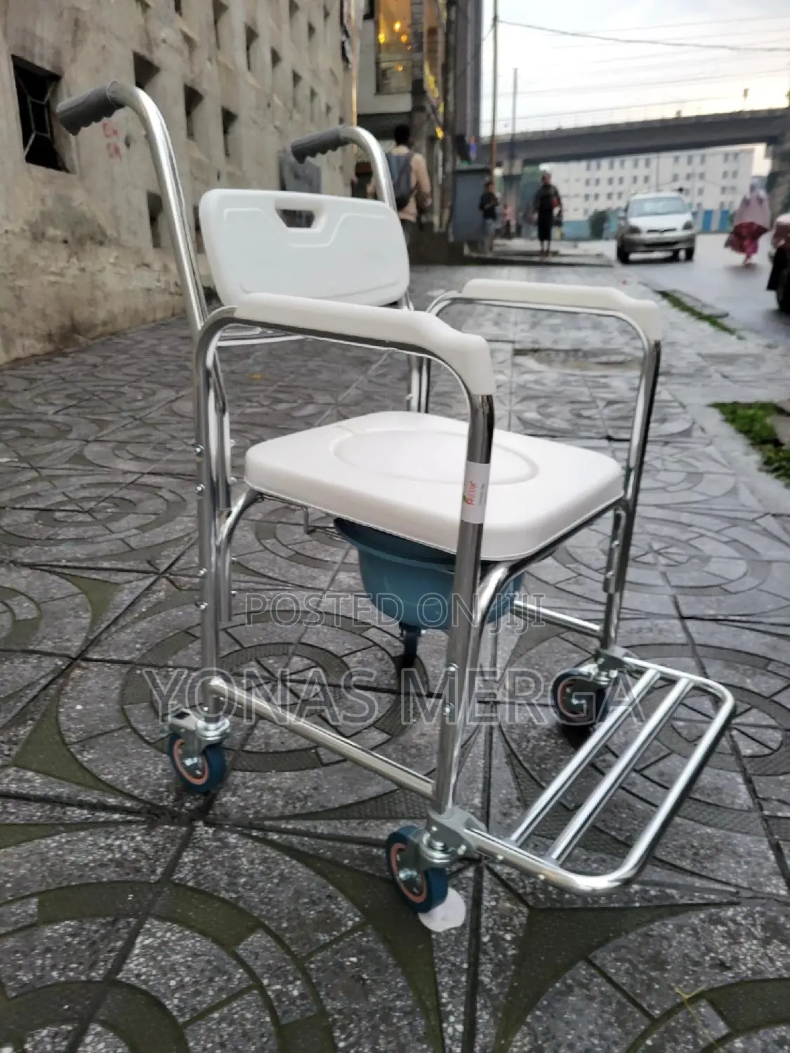 3 in 1 - Chair礙፸with Built-in Toilet殲¶Wheelchair Shower - Bath Chair