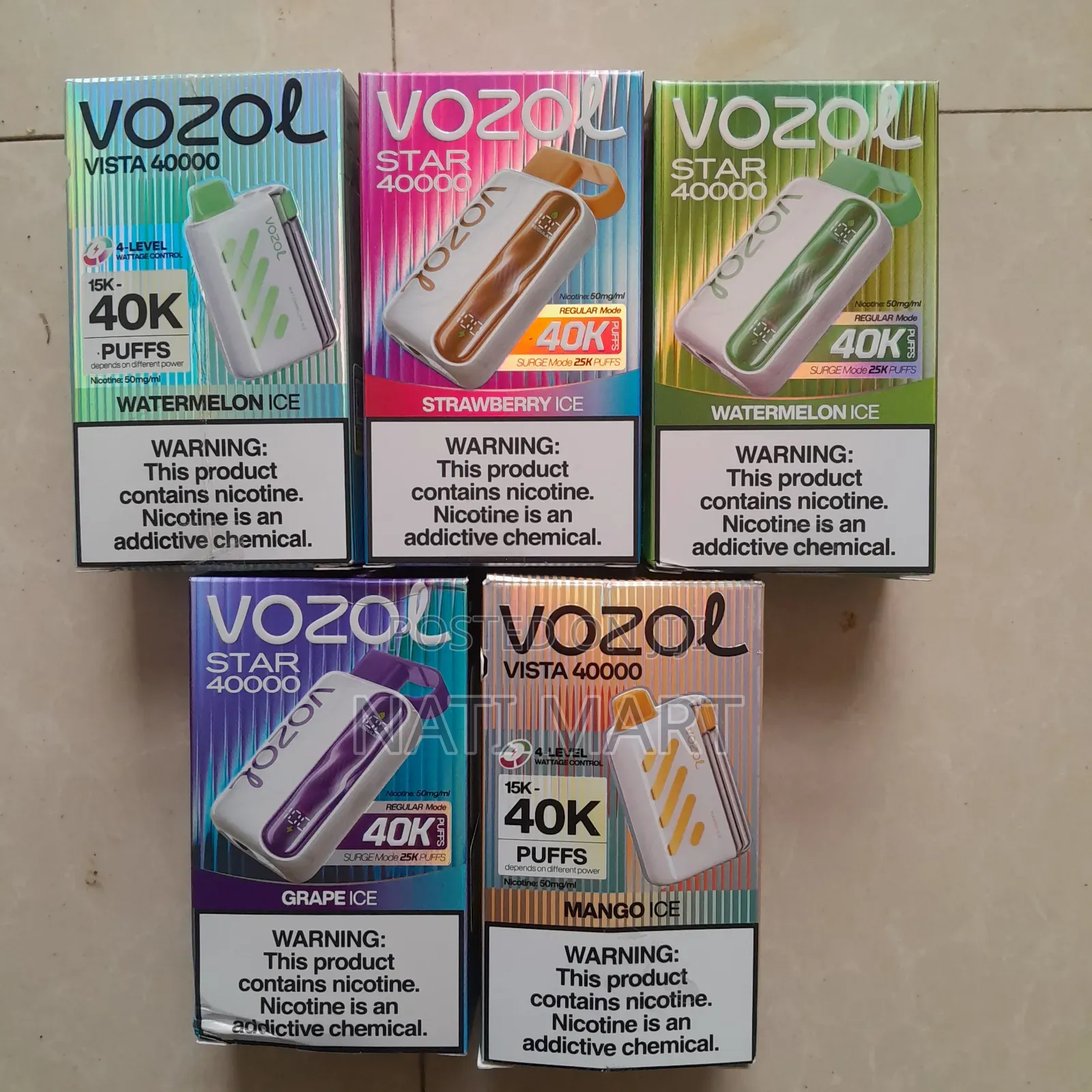 Vozol Vape 40,000 Puff Vista and Star
