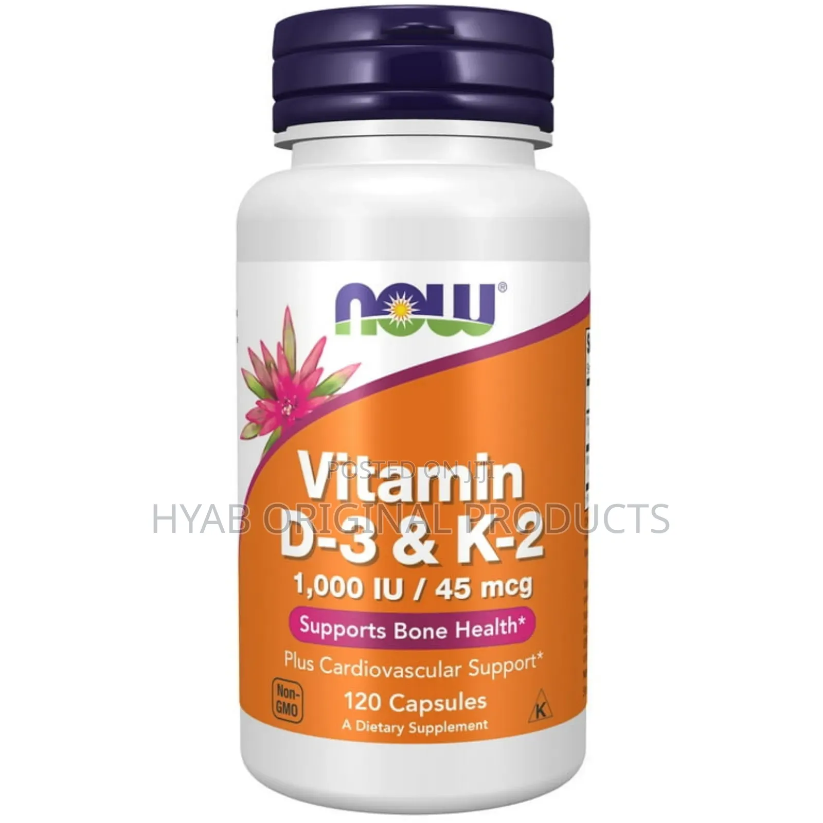 Vitamin D-3 K-2, 1,000 Iu/45 McG, Cardiovascular ,Bone Support, ,