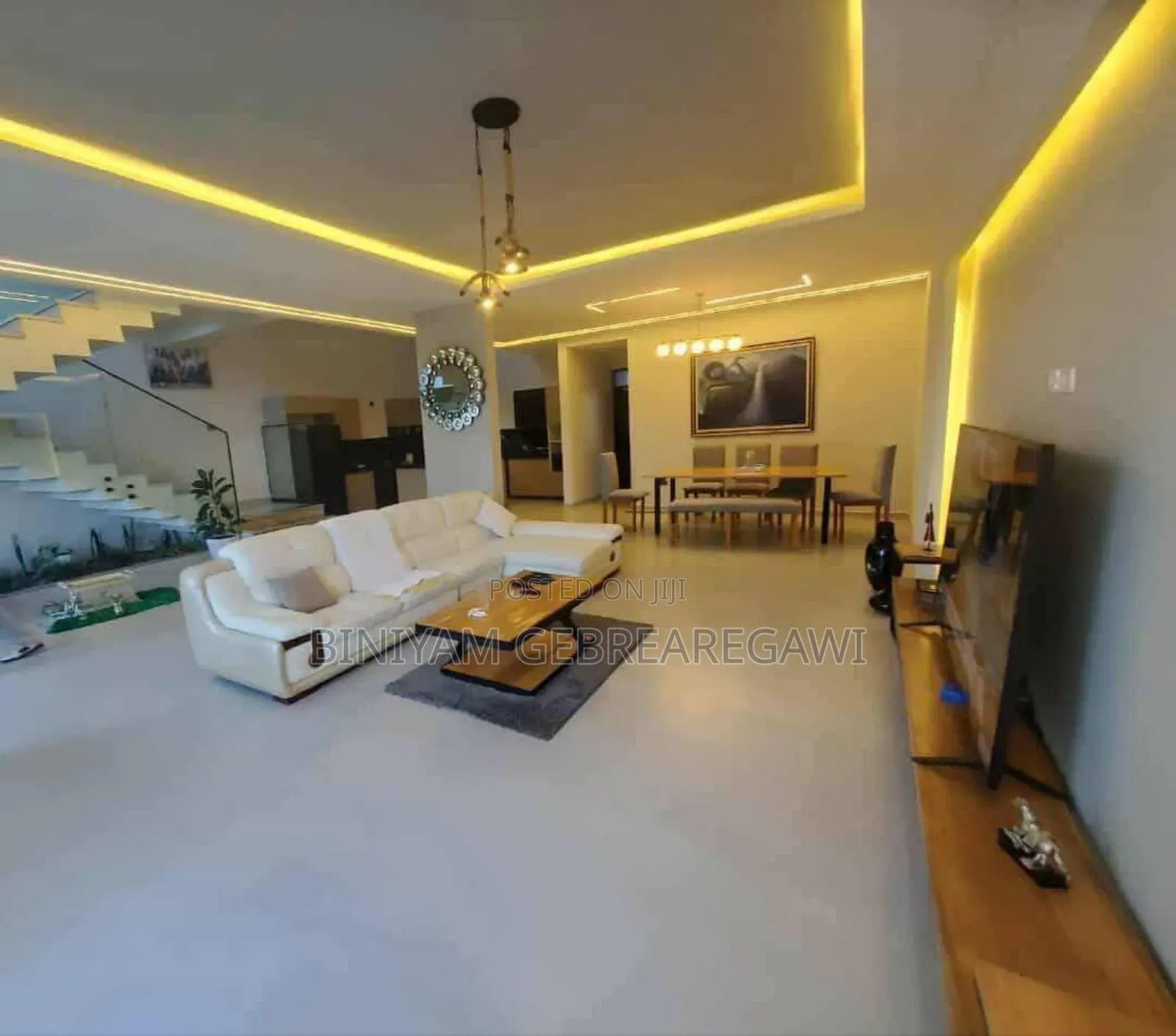 Furnished 5bdrm House in G+1, Yeka for rent