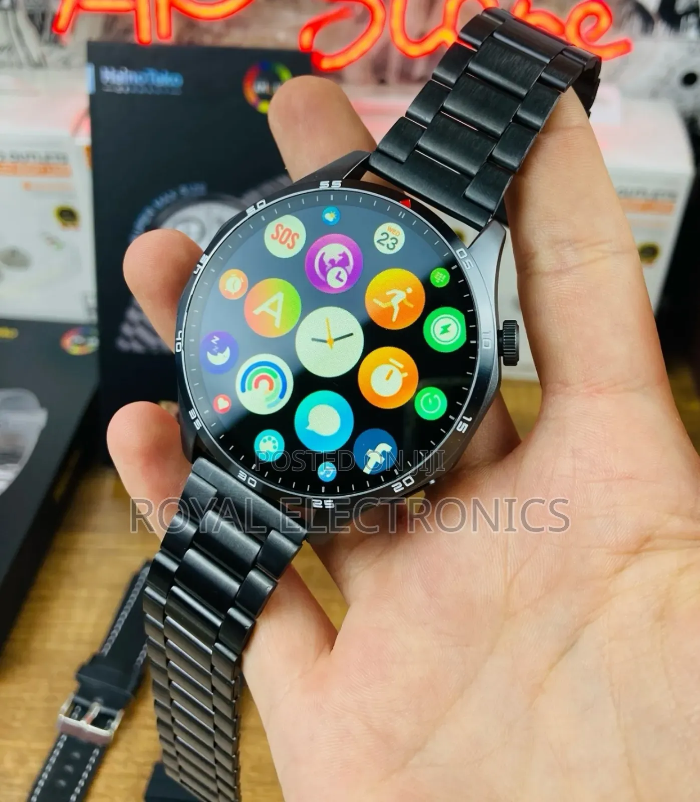 Premium Quality German Brand Smart Watch With 3 Straps