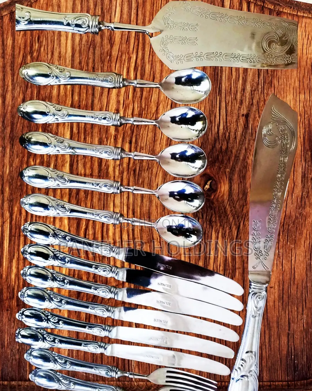 Italian Made Princess Rose Antique Silverware in Silver 800