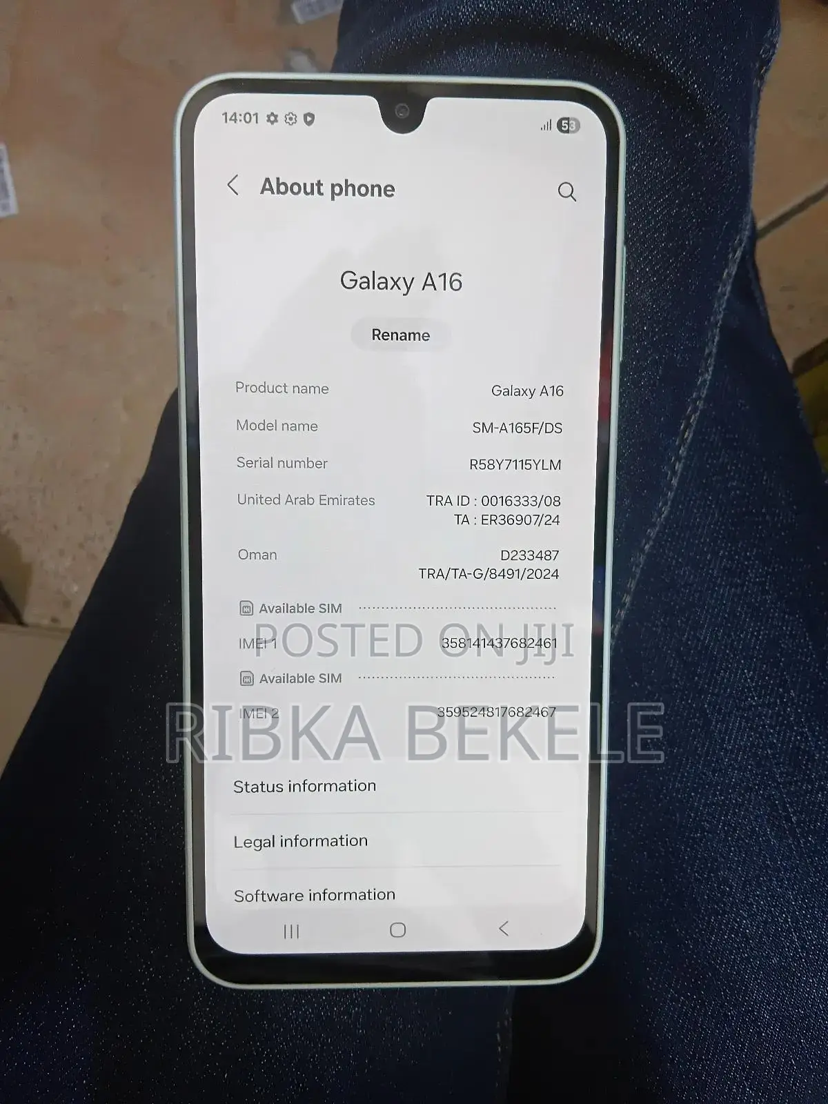 New Samsung Galaxy A16 128 GB Blue