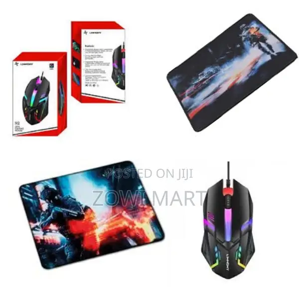 Linmony S2leds Gaming Mouse Mouse Pad Combo