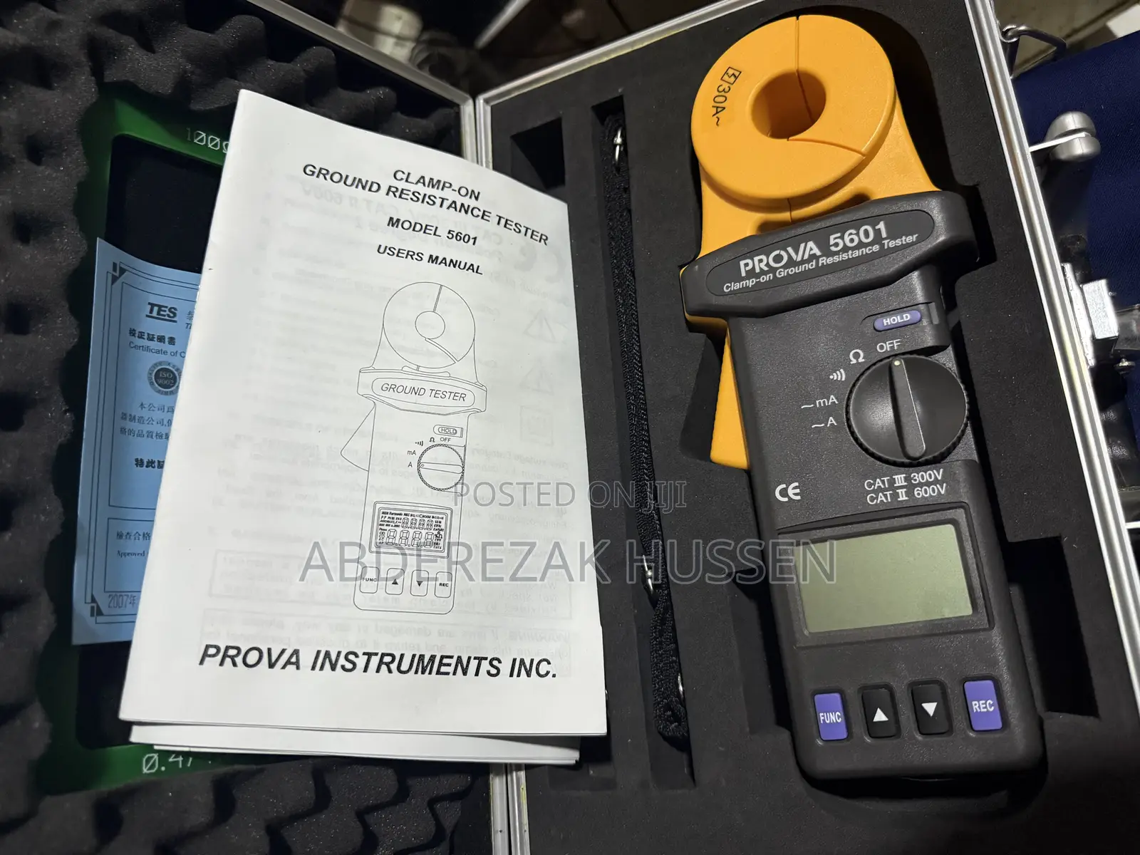 Prova 6501 Clamp-on Ground Resistance Tester