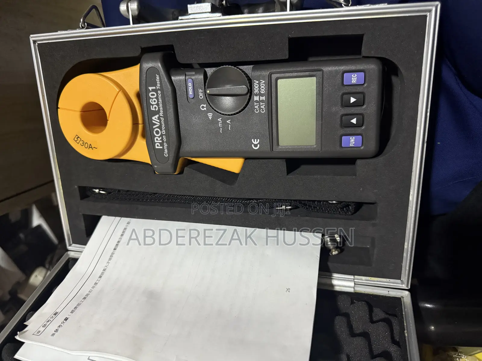 Prova 6501 Clamp-on Ground Resistance Tester