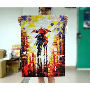 1000 Piece Puzzle – Autumn Walking in the Rain