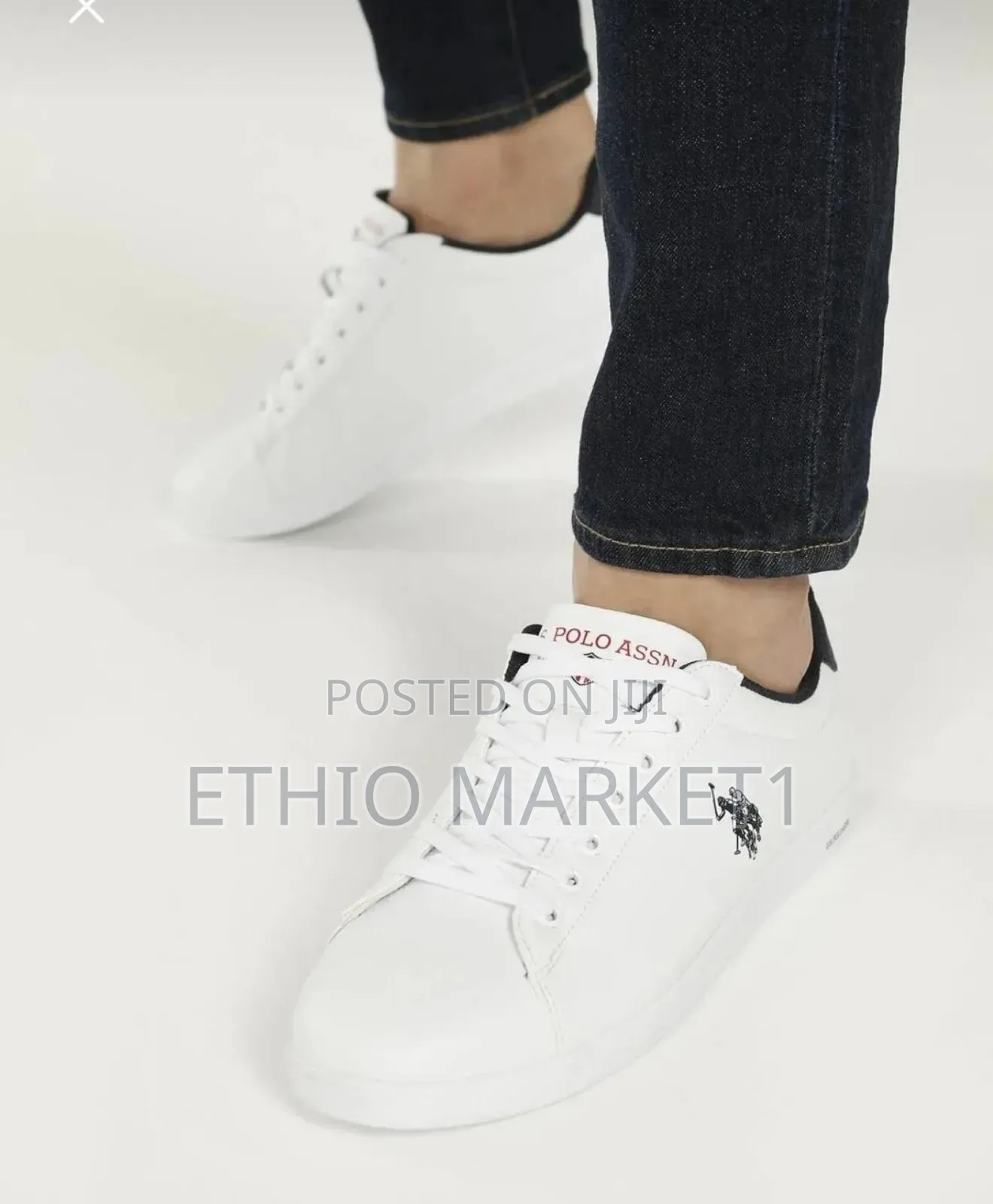 Original Us Polo Assn Men's White Color Shoes