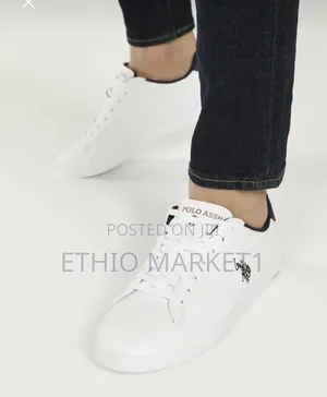 Original Us Polo Assn Men's White Color Shoes