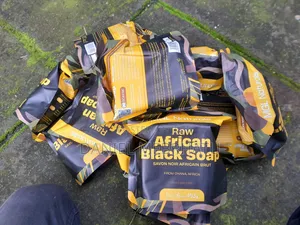 ሺአ በተር ጥቁር ሳሙና African Black Soap for Body and Hair Antibacterial