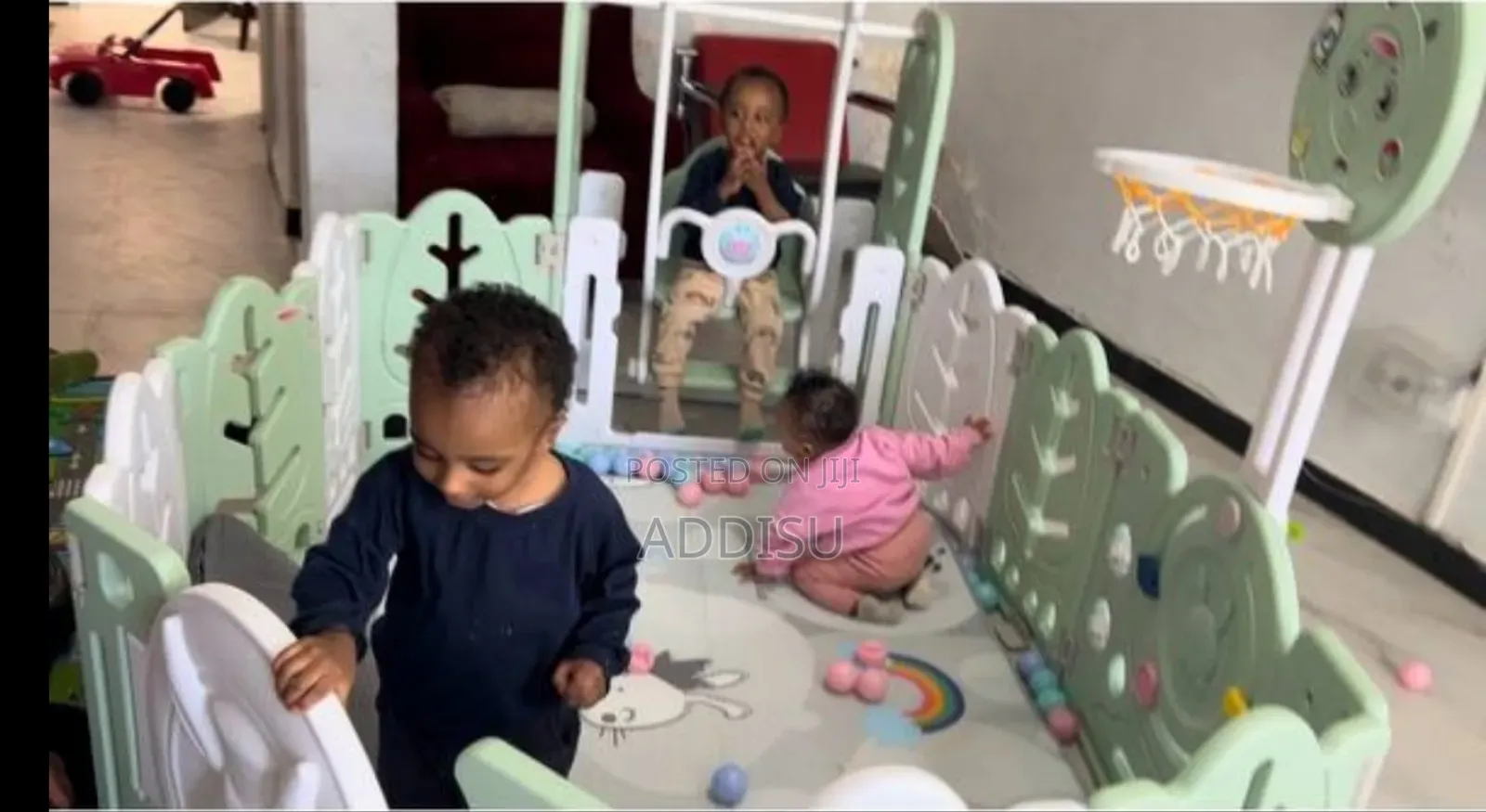 Baby Playing and Protection