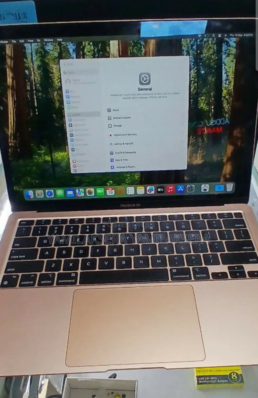 New Laptop Apple MacBook Air 2020 M1 8GB Apple M1 SSD 256GB