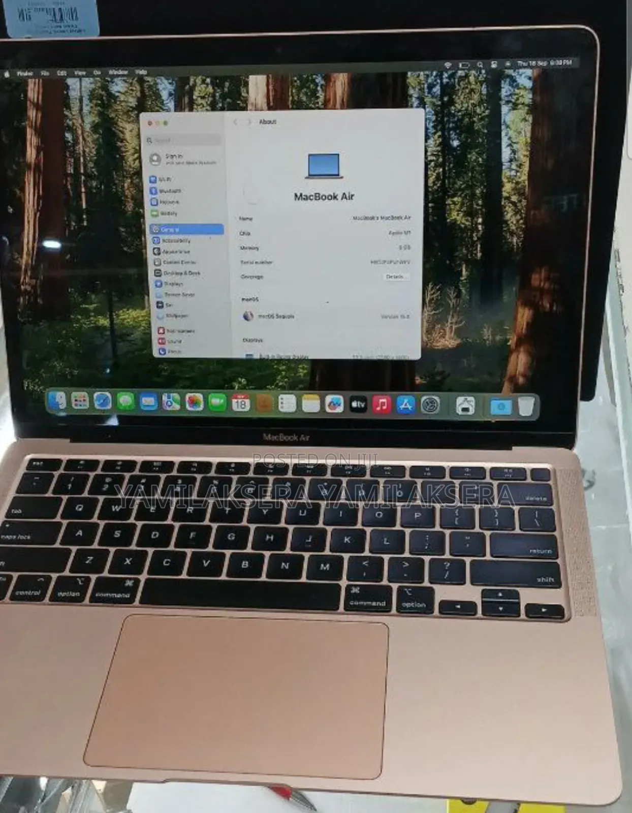 New Laptop Apple MacBook Air 2020 M1 8GB Apple M1 SSD 256GB