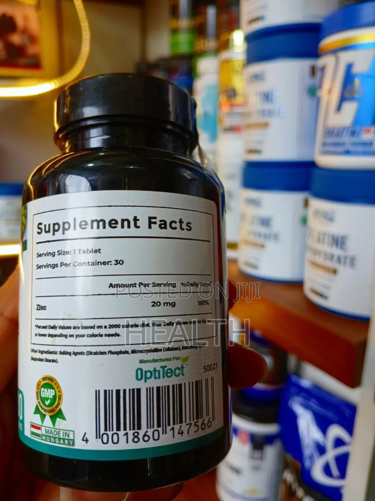 Zinc 20mg Vitality Support 30 Capsule