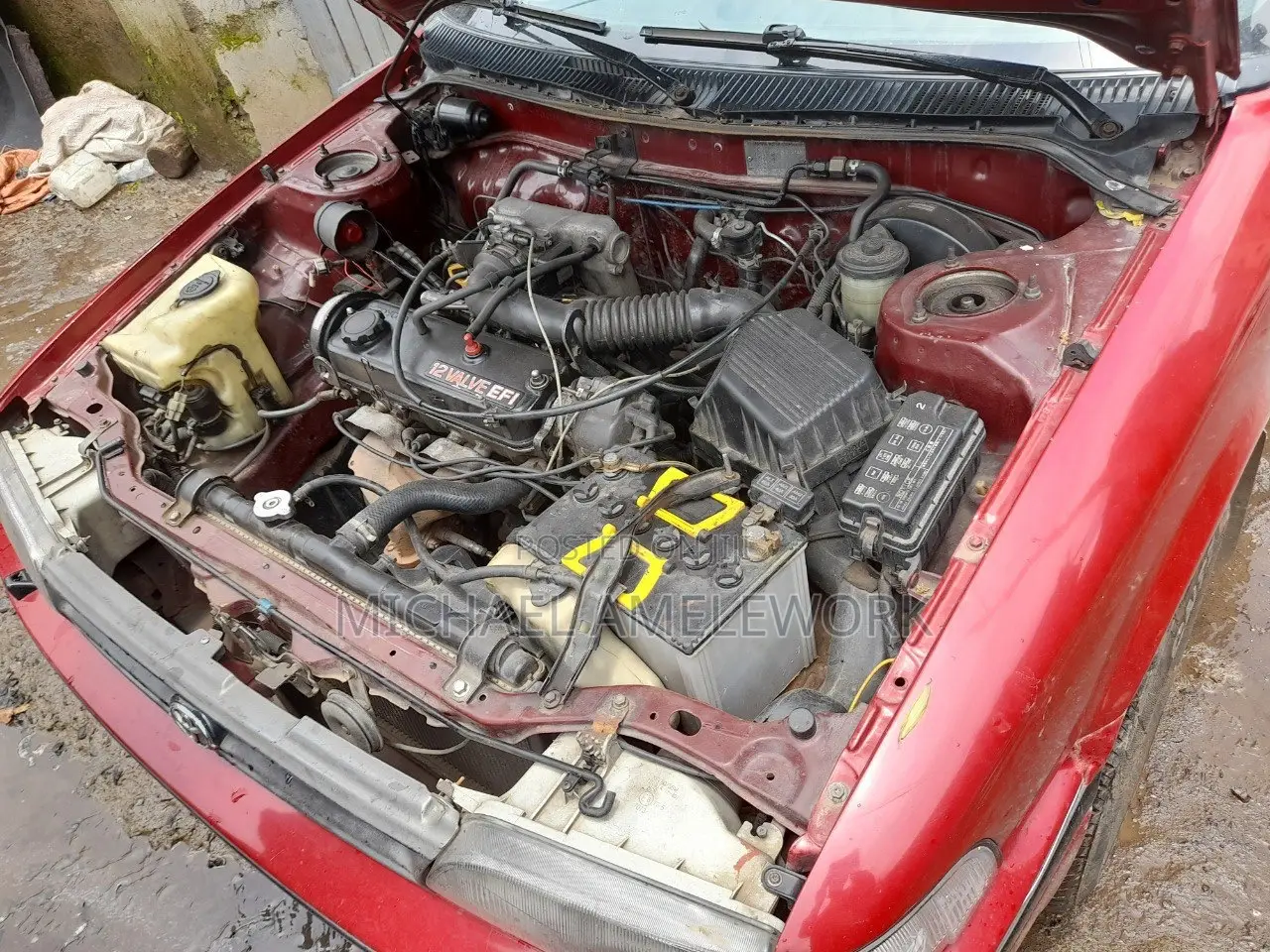 Toyota Corolla Sedan 1992 Red