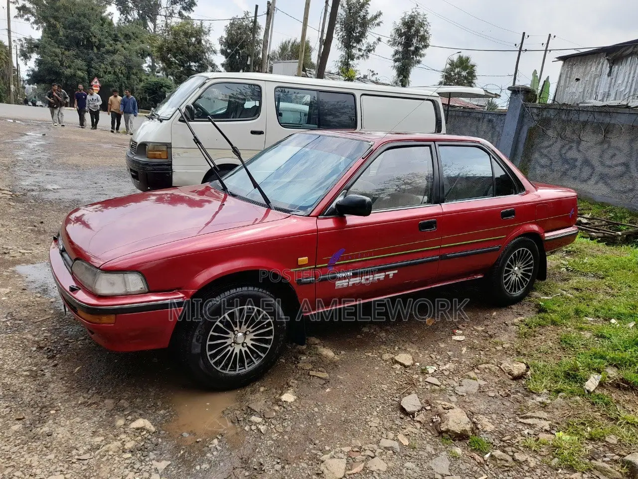 Toyota Corolla Sedan 1992 Red