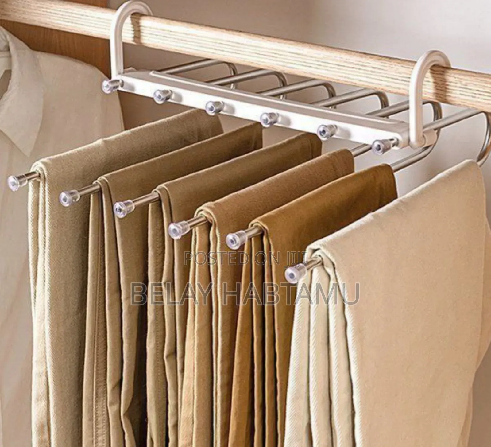 Hanglite 5-in-1 Trouser Hanger የሱሪ ማስቀመጫ