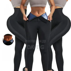 Photo - Women Sauna Leggings Sweat Pants High Waist Slimming Hot