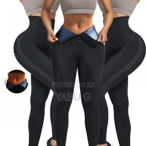 Women Sauna Leggings Sweat Pants High Waist Slimming Hot