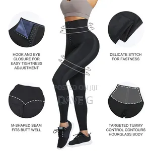 Women Sauna Leggings Sweat Pants High Waist Slimming Hot