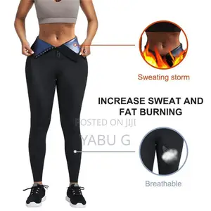 Women Sauna Leggings Sweat Pants High Waist Slimming Hot