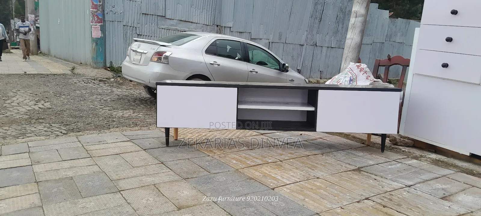 Tv Stand Black and White