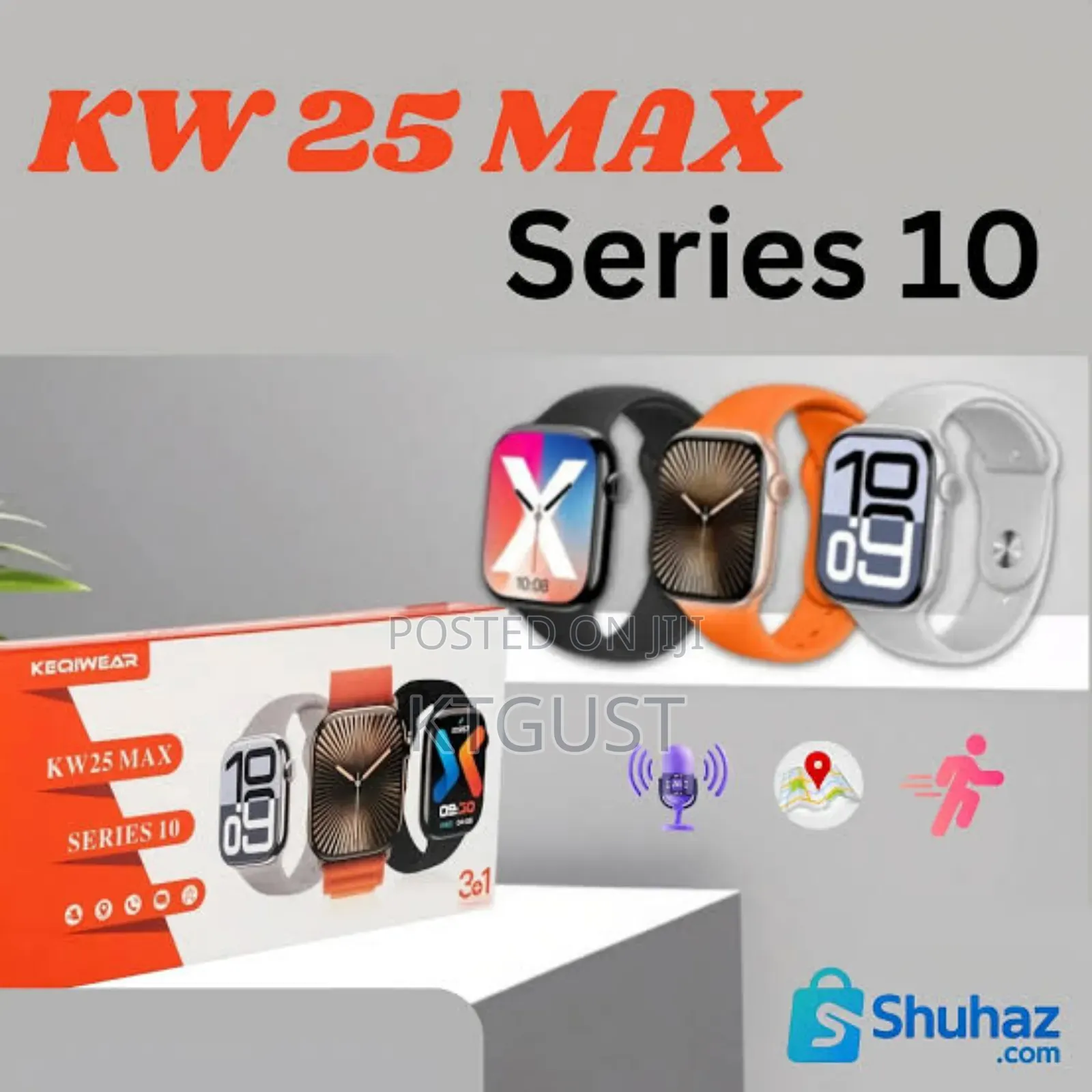 Kw 3 Straps Smartwatch