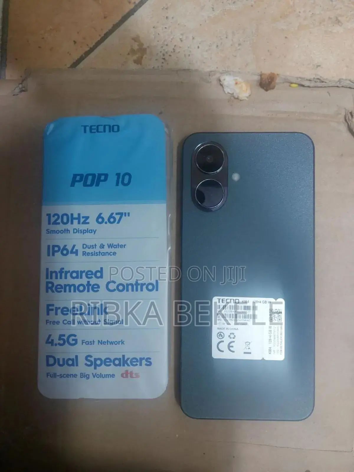 New Tecno Pop 10 128 GB Black
