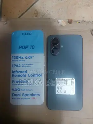 New Tecno Pop 10 128 GB Black