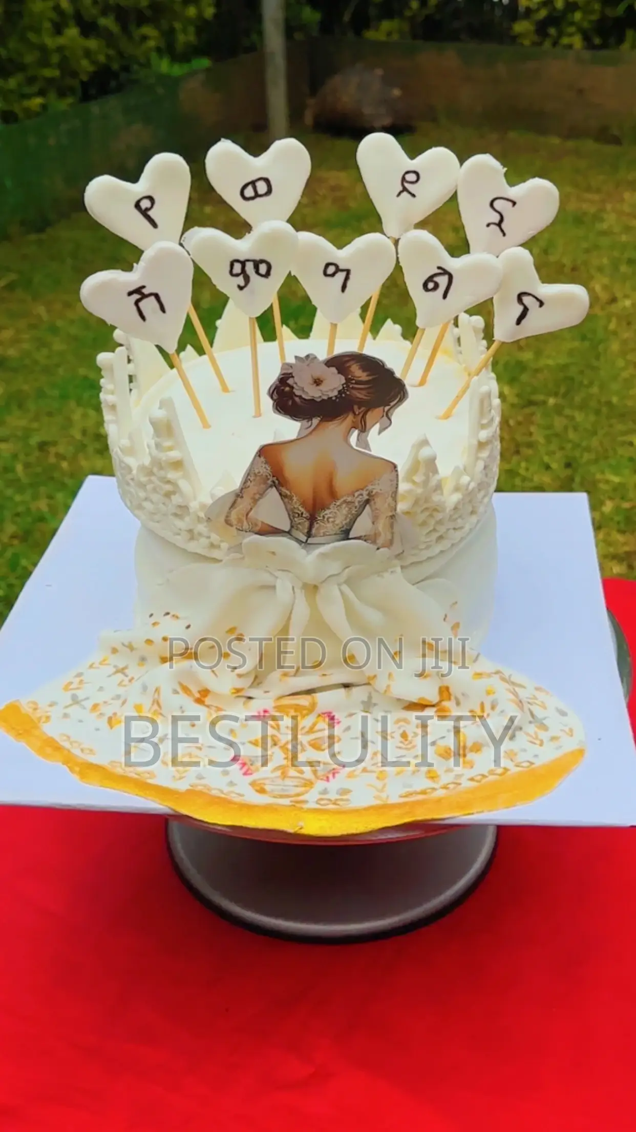 Bridal Shower Cake Fresh and Tasty