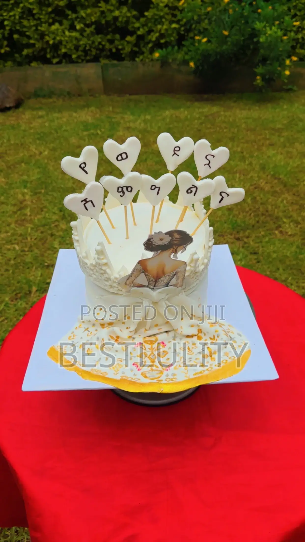 Bridal Shower Cake Fresh and Tasty