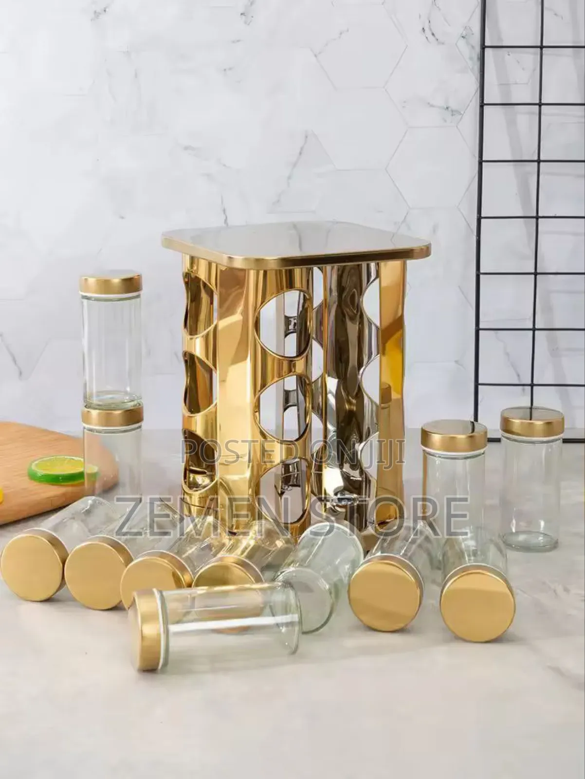 12 Jar Rotating Spice Container