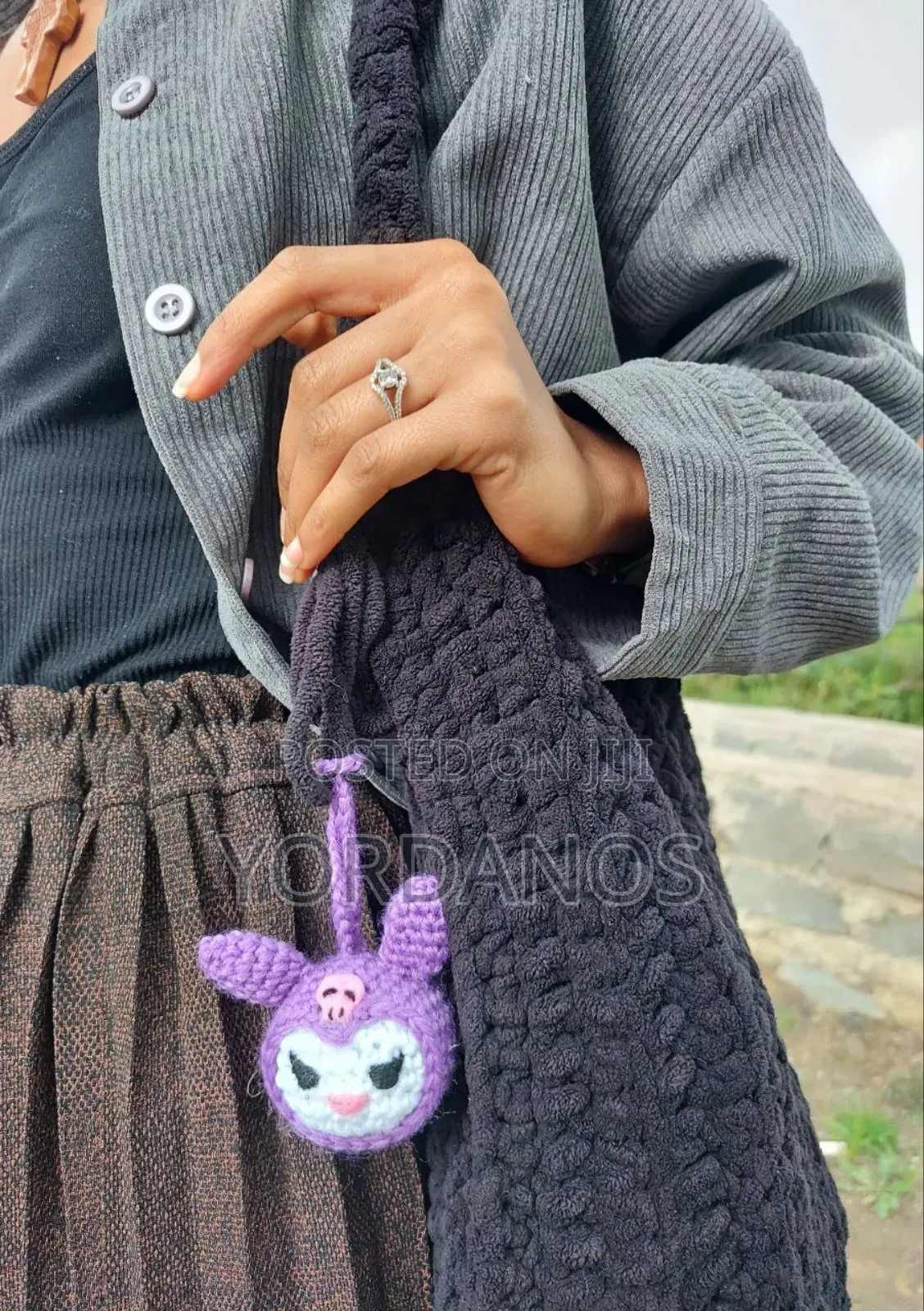 Kuromi Crochet for Keychain or Bag በፈለጉት ትዕዛዝ እንሰራለን Tiktok: Tuba Team