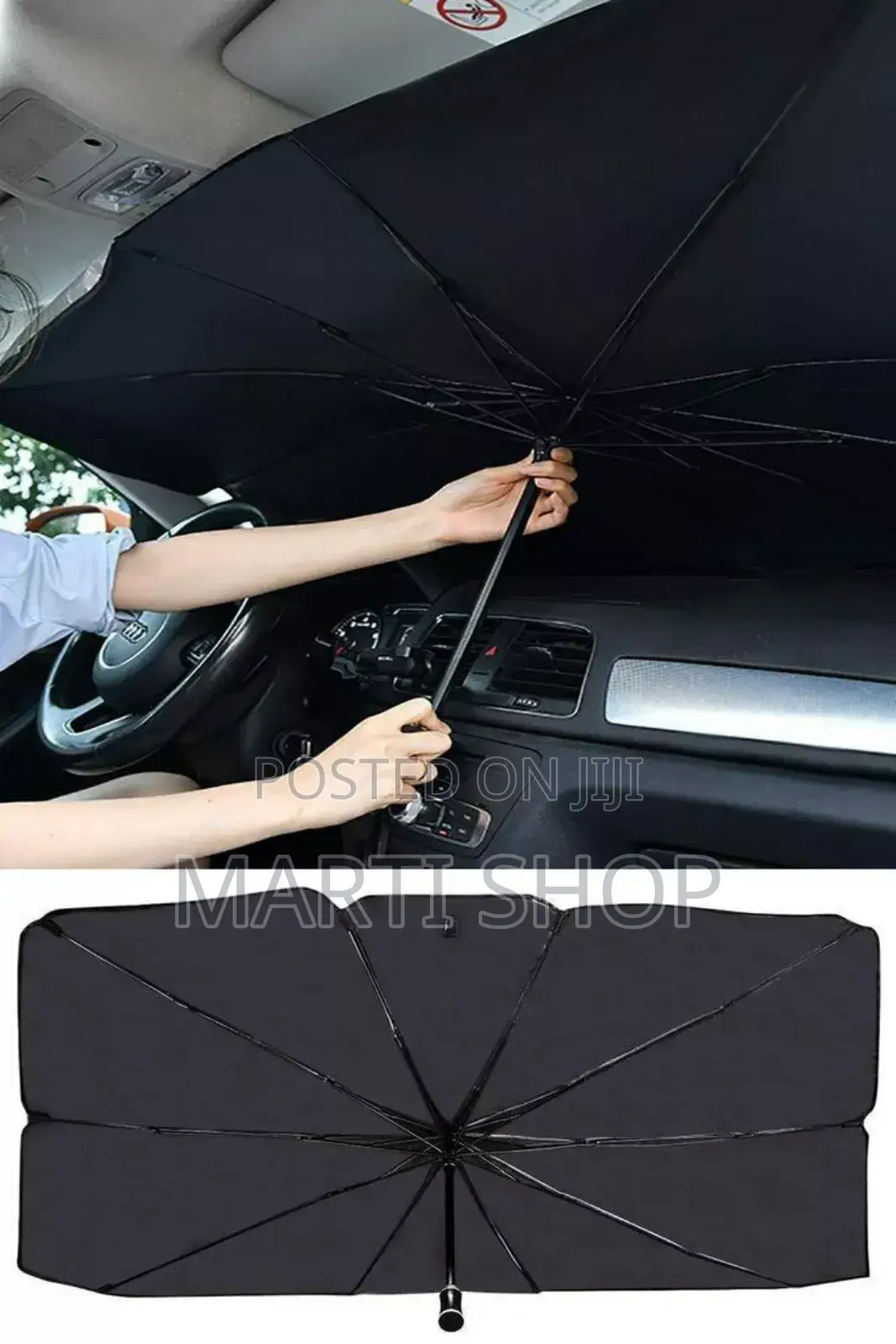 Compact Windshield Sun Shade