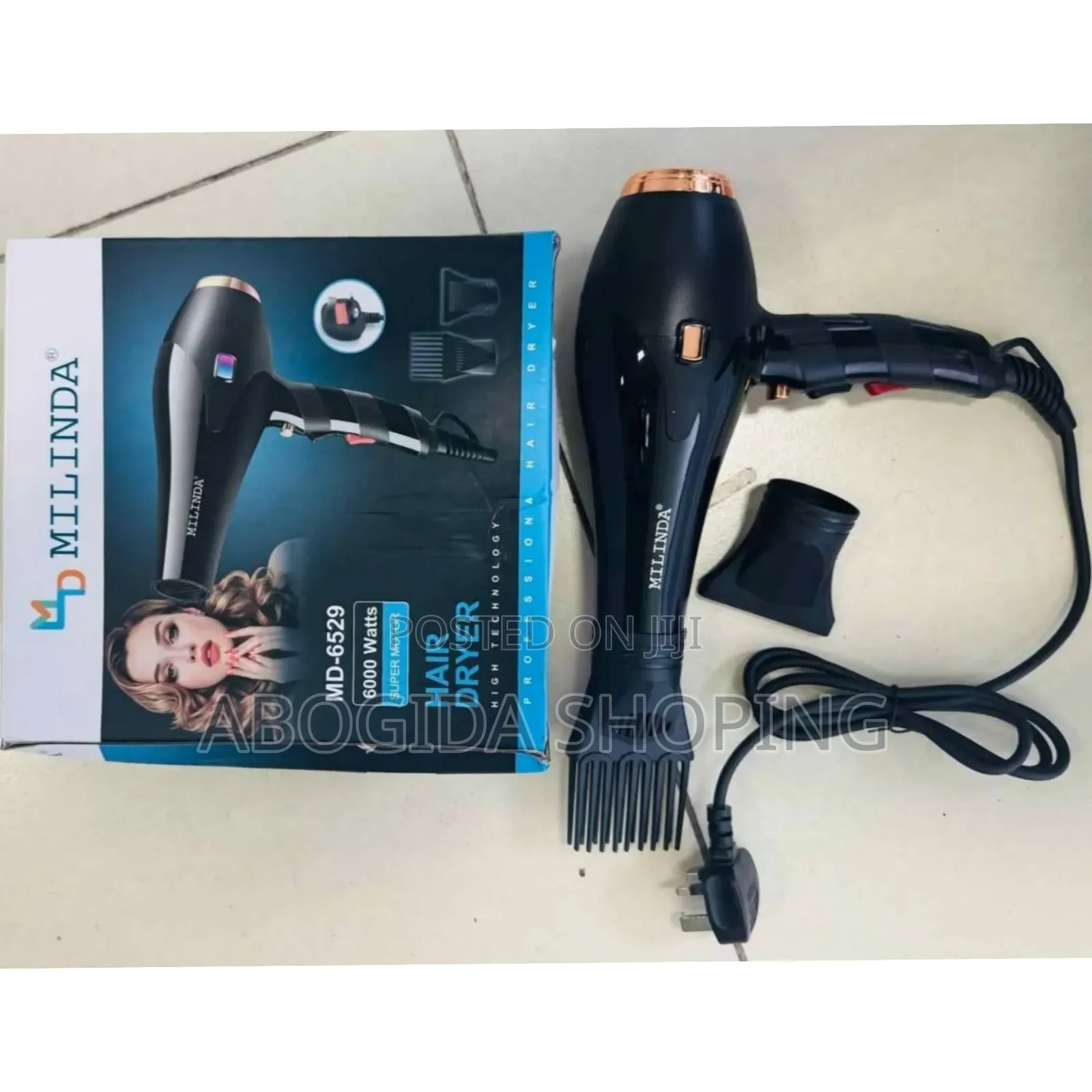 Milinda Hair Dryer የፀጉር ማድረቂያ