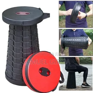 Photo - ተጣጣፊ ወንበር Portable Travel Retractable Stool High Quality